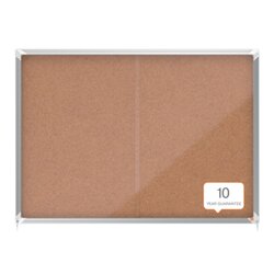 Nobo® 1902575 Schaukasten Innen 18xA4 Schiebetür Kork br