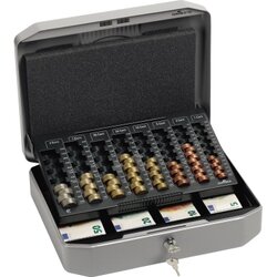 DURABLE 178257 Geldkassette EUROBOXX 352x12x276mm Stahl silber