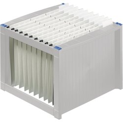 helit H6110084 Hängekorb max. 40Mappen DIN A4 lichtgrau/blau