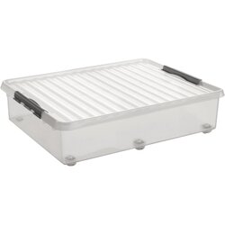 Sunware H6163102 Aufbewahrungsbox Q-line 60l Rollen tr