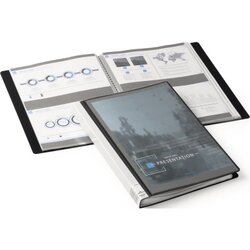 DURABLE 243401 Sichtbuch DURALOOK Plus DIN A4 25mm 40Hüllen PP sw