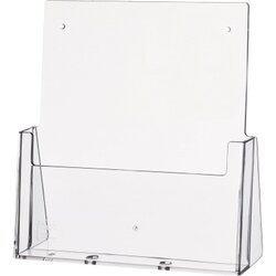 helit H2352302 Prospekthalter DIN A4 1Fach PS glasklar