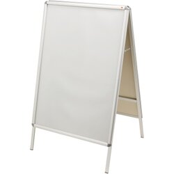 Nobo® 1902204 Plakatständer DIN A0 Alurahmen silber