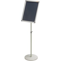Nobo® 1902384 Prospektständer DIN A3 35x7x101cm silber