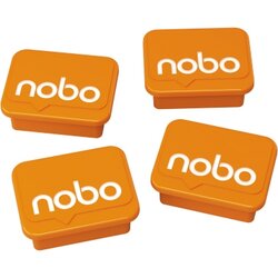 Nobo® 1905327 Magnet 18x22mm orange 4 St./Pack.