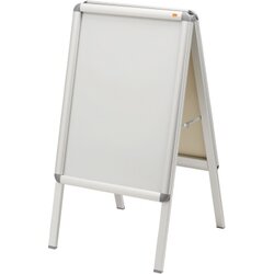 Nobo® 1902207 Plakatständer DIN A2 Alurahmen silber