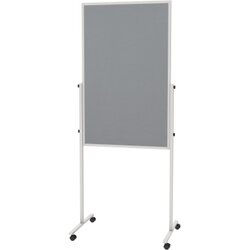 MAUL 6366082 Moderationstafel MAULsolid Filz grau/WB 120x75cm