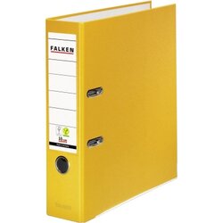 Falken 09984048 Ordner S80 DIN A4 80mm PP gelb 