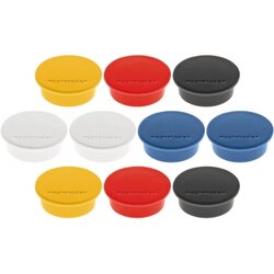 magnetoplan® 1662010 Magnet Discofix Color 40mm sortiert 10 St./Pack.