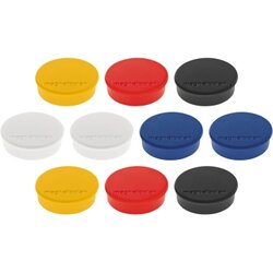 magnetoplan® 1664510 Magnet Discofix Hobby 25mm sortiert 10 St./Pack.
