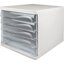 helit H6129402 Schubladenbox economy DIN A4-C4 l.gr/gk