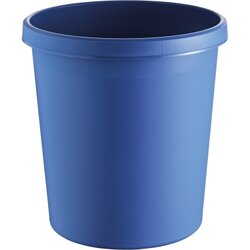 helit H6105834 Papierkorb 18l rund Kunststoff blau