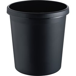 helit H6105895 Papierkorb 18l rund Kunststoff schwarz
