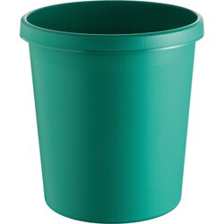 helit H6105852 Papierkorb 18l rund Kunststoff grün