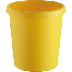 helit H6105818 Papierkorb 18l rund Kunststoff gelb