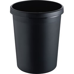helit H6106295 Papierkorb 39x48cm 45l rund Polyethylen schwarz