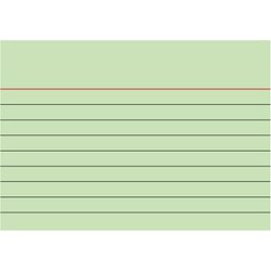 BRUNNEN 102270150 Karteikarte DIN A7 liniert gn 100 St./Pack.