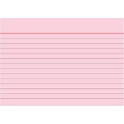 BRUNNEN 102260120 Karteikarte DIN A6 liniert rt 100 St./Pack.