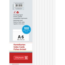 BRUNNEN Karteikarte DIN A6 quer liniert