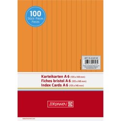 BRUNNEN Karteikarte DIN A6 quer liniert
