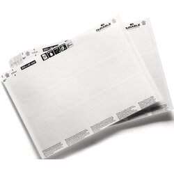 DURABLE 809902 Einsteckschild LABEL REFILL 20Bl. 200x40mm 60St.