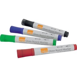 Nobo® 1905324 Marker sw/bl/gn/rt 4 St./Pack. 