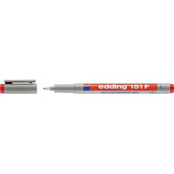 edding 4-151002 Folienschreiber 151 F non-permanent rot
