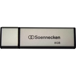 Soennecken 71612 USB-Stick 2.0 8GB schwarz/silber