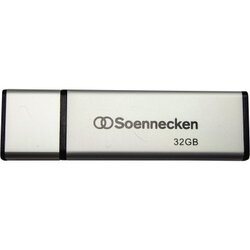 Soennecken 71614 USB-Stick 2.0 32GB schwarz/silber