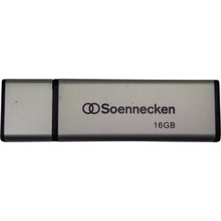 Soennecken 71613 USB-Stick 2.0 16GB schwarz/silber