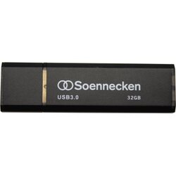 Soennecken 71618 USB-Stick 3.0 32GB schwarz/silber