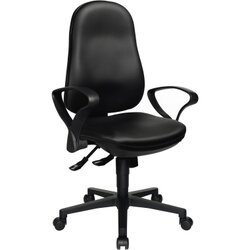 TOPSTAR 8550SD10 Bürodrehstuhl Support SY Kunstleder SU Armlehnen sw