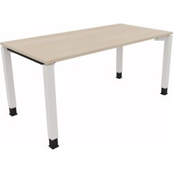 Neutralware 810013372 Schreibtisch 1600x800x680-820 4Fuß Quadrat ws/Akazie