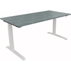 Neutralware 810013683 Schreibtisch 1600x800x645-1275 Kufe Quadrat ws/Beton