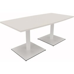 Neutralware 810012701 Konferenztisch Tonn Tellerfuß Quad 180x80/90x72 ws/ws
