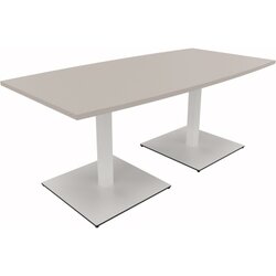 Neutralware 810012781 Konferenztisch Tonn Tellerfuß Quad 180x80/90x72 ws/lgr