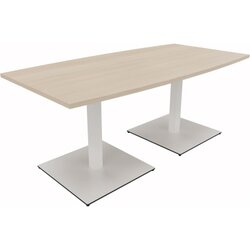 Neutralware 810012772 Konferenztisch Tonn Tellerfuß Quad 180x80/90x72 ws/Akaz