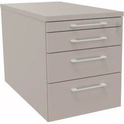 Neutralware 820112381 Rollcontainer Teilung 1/2/3/3 434x800x540 Lichtgrau
