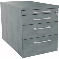 Neutralware 820112383 Rollcontainer Teilung 1/2/3/3 434x800x540 Beton