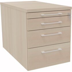 Neutralware 820112372 Rollcontainer Teilung 1/2/3/3 434x800x540 Akazie
