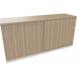 Neutralware 820112671 Schiebetürenschrank 2OH 1600x442x781 ws/Eiche Nat