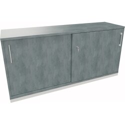 Neutralware 820112683 Schiebetürenschrank 2OH 1600x442x781 ws/Beton