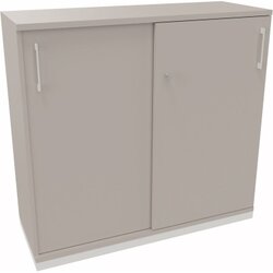 Neutralware 820112981 Schiebetürenschrank 3OH 1200x442x1133 ws/Lichtgrau