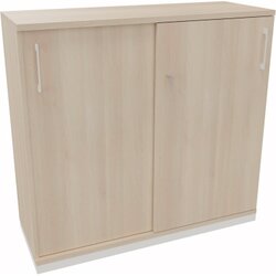 Neutralware 820112972 Schiebetürenschrank 3OH 1200x442x1133 ws/Akazie