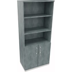 Neutralware 820109883 Kombischrank 2OH Tür 3OH Regal 800x442x1869 ws/Beton