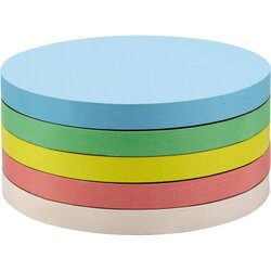 magnetoplan® 111151810 Moderationskarte rund 190mm sort. 500St.