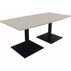 Neutralware 810012581 Konferenztisch Tonn Tellerfuß Quad 180x80/90x72 an/lgr