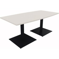 Neutralware 810012501 Konferenztisch Tonn Tellerfuß Quad 180x80/90x72 an/ws