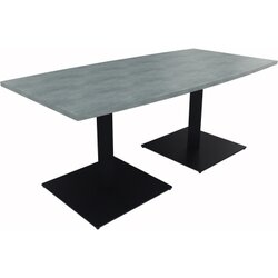 Neutralware 810012583 Konferenztisch Tonn Tellerfuß Quad 180x80/90x72 an/Beton