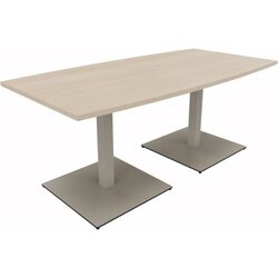 Neutralware 810012672 Konferenztisch Tonn Tellerfuß Quad 180x80/90x72 si/Akaz